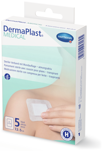 DermaPlast® Medical Steriler Vliesverband mit Wundauflage