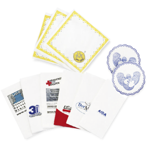 Serviettes d'impression client