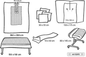 Foliodrape Schlitztuch-Set Turban