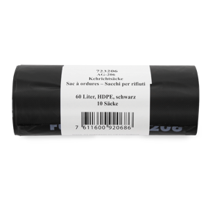 Kehrichtsäcke HDPE mit Verschlussband