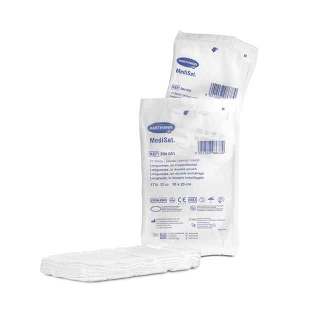 ES Compresse piegate e strisce tipo 17, sterili in confezione doppia 10 x 20 cm P10 12st