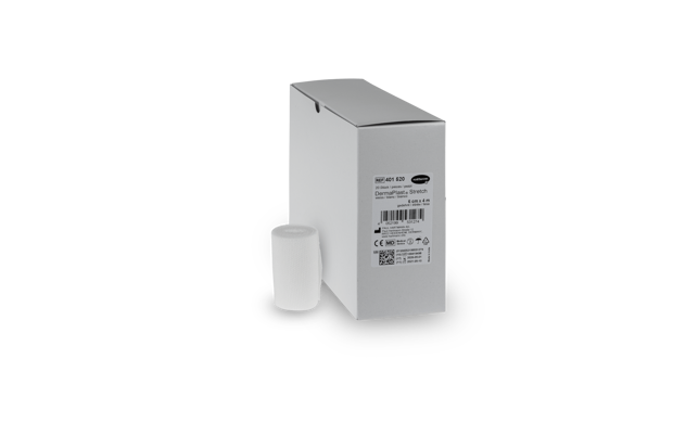 DermaPlast® Stretch Bande élastique en vrac, blanches, en boîte économique 4 m x 6 cm