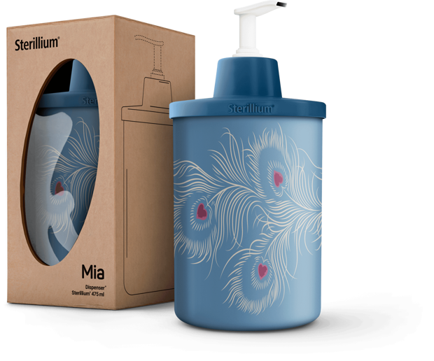 Sterillium® Protect & Care Dispenser Mia feather blue