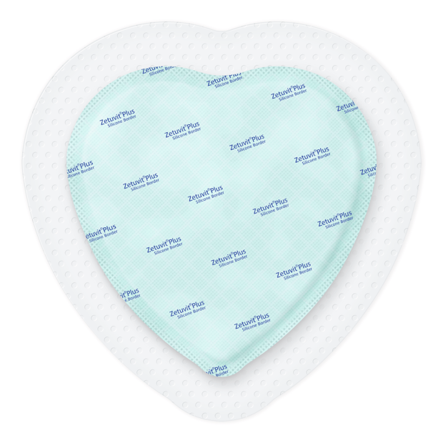 Zetuvit® Plus Silicone Border sterili, sigillate singolarmente 18 x 18 ( 12,6x12,6) cm Sacrum