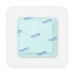 Zetuvit® Plus Silicone Border steril, einzeln verpackt 10 x 10 cm