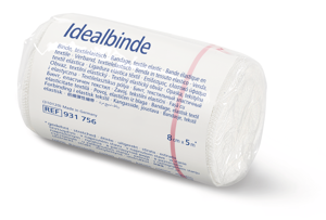 HARTMANN Idealbinde einzeln verpackt in Cellophan, 10 Stück pro Faltschachtel 8 cm x 5 m