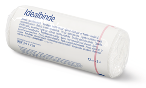HARTMANN Bende Idealbinde in confezione singola in cellophane, 10 pezzi per scatola pieghevole 12 cm x 5 m
