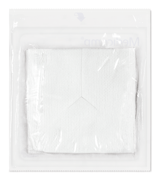 Medicomp® Drain Schlitzkompresse steril 6-fach, P25x2 5 x 5 cm