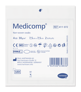 Medicomp® 4-fach steril, P25x2 St 7.5 x 7.5 cm