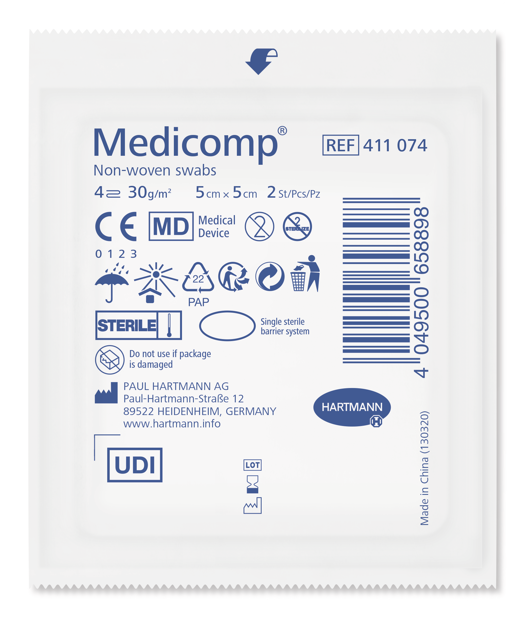 Medicomp® 4 strati sterile P25x2 pz 5 x 5 cm
