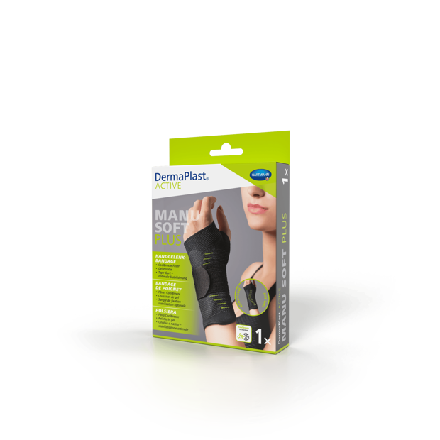 DermaPlast® ACTIVE Manu Soft Plus Bandage de Poignet gauche / droite Size 4