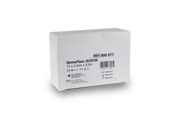 DermaPlast® Isopor Vlies Fixierpflaster P12, beige 2,5cm x 9,2m