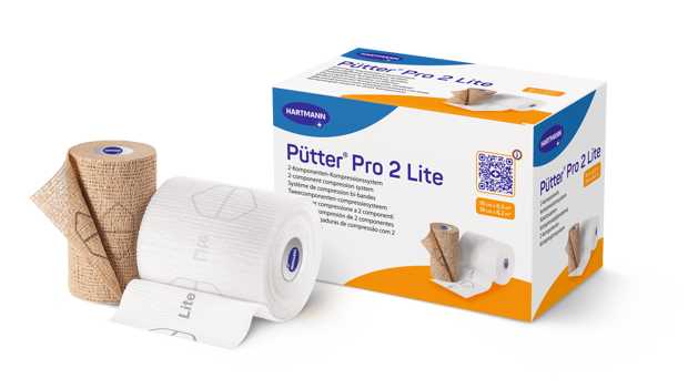 PütterPro 2 Lite Doppelpackung mit Polster- und Kompressionsbinde 2 x 10 cm
