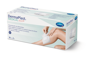 DermaPlast® Medical skin+ Rotolo di fissaggio in tessuto non tessuto, con adesivo in silicone