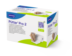 PütterPro 2 Confezione doppia con benda imbottita e compressiva 2 x 10 cm