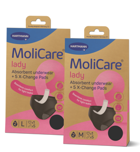 MoliCare® Absorbent underwear lady con 5 X-Change Pads