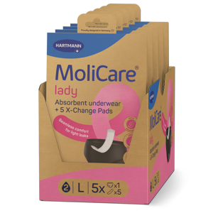 MoliCare® Absorbent underwear lady con 5 X-Change Pads L
