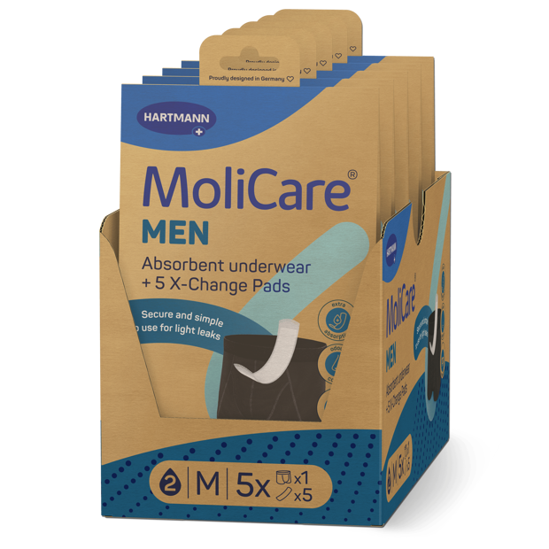 MoliCare® Absorbent underwear MEN avec 5 X-Change Pads M