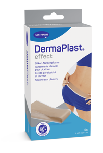 DermaPlast® effect Pansements siliconés pour cicatrice découpable 4x30cm