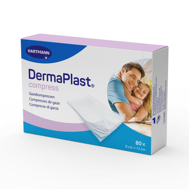 DermaPlast® Compress Compresse di garza 8 x 12 cm