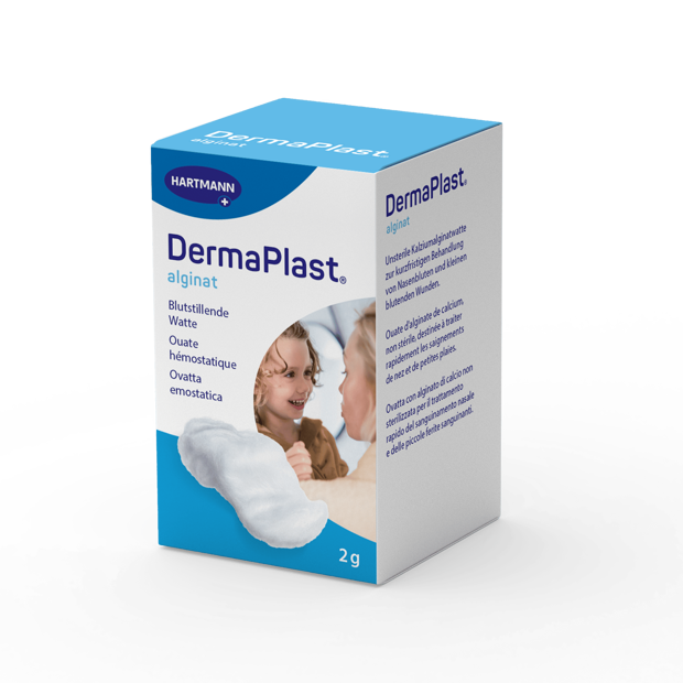 DermaPlast® Alginat Blutstillende Watte Flasche à 2g