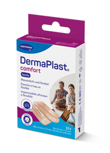 DermaPlast® Comfort Cerotto Strips formato famiglia, in confezione singola 3 misure, assortite