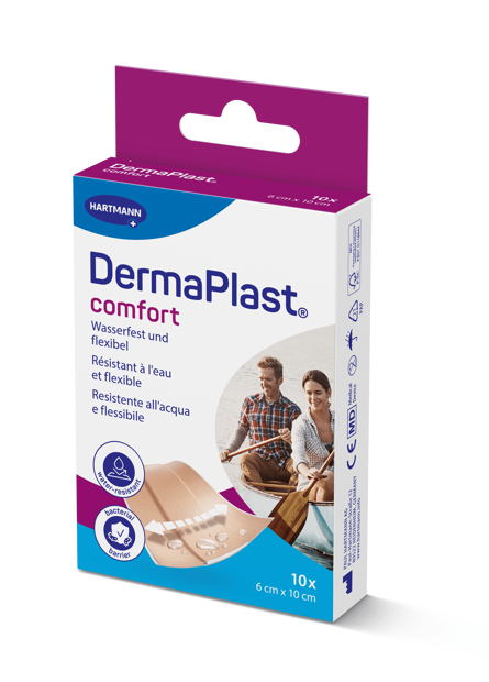 DermaPlast® Comfort Pflaster Wundschnellverband, zuschneidbar 6 x 10 cm