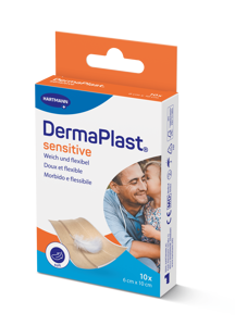 DermaPlast® Sensitive hautfarbig Wundschnellverband, zuschneidbar 6 x 10 cm