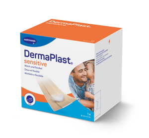 DermaPlast® Sensitive couleur chair pansement rapide, découpable 5 m x 8 cm