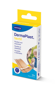 DermaPlast® Textil Pflaster Wundschnellverband, zuschneidbar 4 x 10 cm