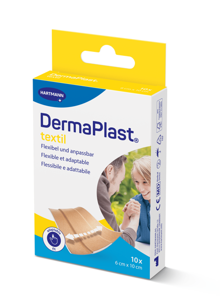 DermaPlast® Textil Cerotto Medicazione rapida, tagliabile a misura 6 x 10 cm