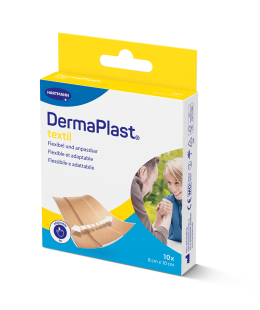 DermaPlast® Textil Cerotto Medicazione rapida, tagliabile a misura 8 x 10 cm