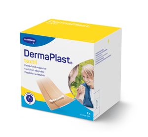 DermaPlast® Textil Pansement adhésif pansement rapide, découpable 5 m x 8 cm