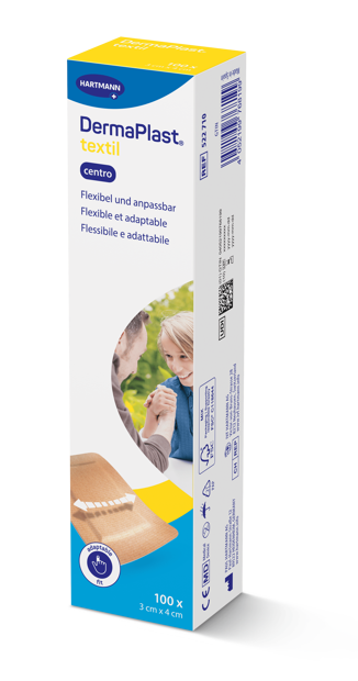 DermaPlast® Textil Pflaster Zentriertes Wundkissen 3 x 4 cm