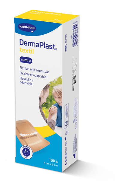 DermaPlast® Textil Pflaster Zentriertes Wundkissen 6 x 4 cm