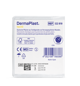 DermaPlast® Textil Pansement adhésif Centro; pansement central 2 grandeurs assorties