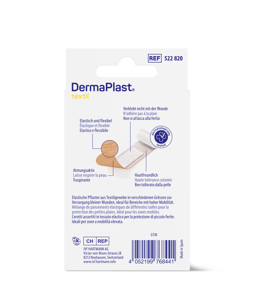 DermaPlast® Textil Cerotto Strips formato famiglia, in confezione singola 3 misure, assortite