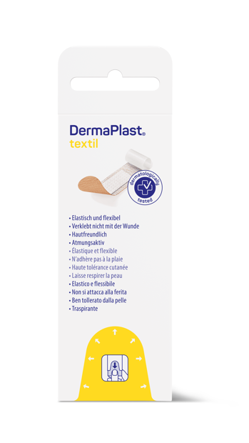 DermaPlast® Textil Pansement adhésif Express, strips en emballage individuel 19 x 72 mm