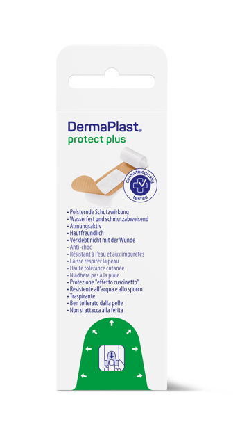 DermaPlast® Protect Plus Cerotto Strips Express, in confezione singola 19 mm x 72 mm