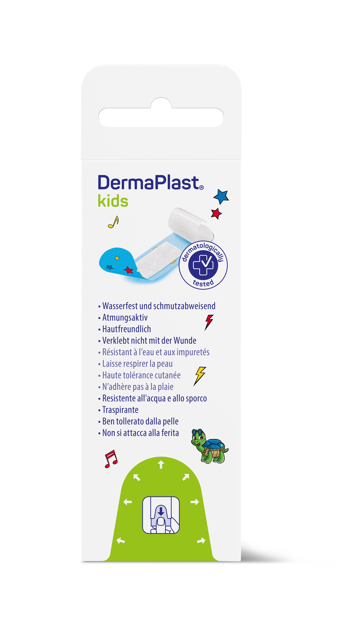 DermaPlast KIDS Strips Express, in confezione singola 19 x 72 mm