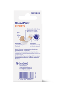 DermaPlast® Sensitive couleur chair pansement rapide, découpable 4 x 10 cm