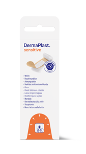 DermaPlast® Sensitive couleur chair Express, strips en emballage individuel 19 mm x 72 mm