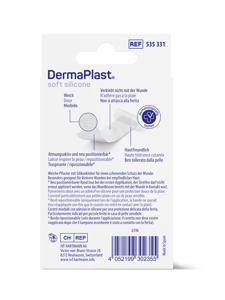 DermaPlast® Soft Silicone Wundpflaster Wundschnellverbände, zuschneidbar 6 x 10 cm