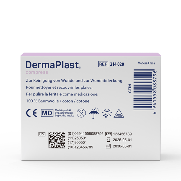 DermaPlast® Compress Gazekompressen 6 x 8 cm