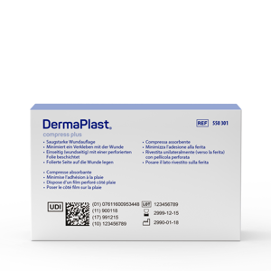DermaPlast® Compress Plus Saugfähige Kompresse 5 x 7.5 cm