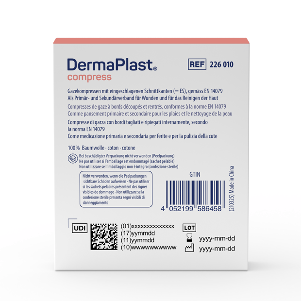 DermaPlast® Compresse piegate sterili 5 x 5 cm