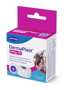 DermaPlast® easy-rip, bande de fixation et de soutien cohésive et déchirable