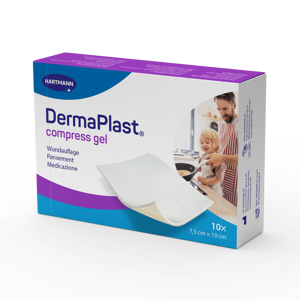 DermaPlast® Compress Gel compresse enduite 7.5 x 10 cm