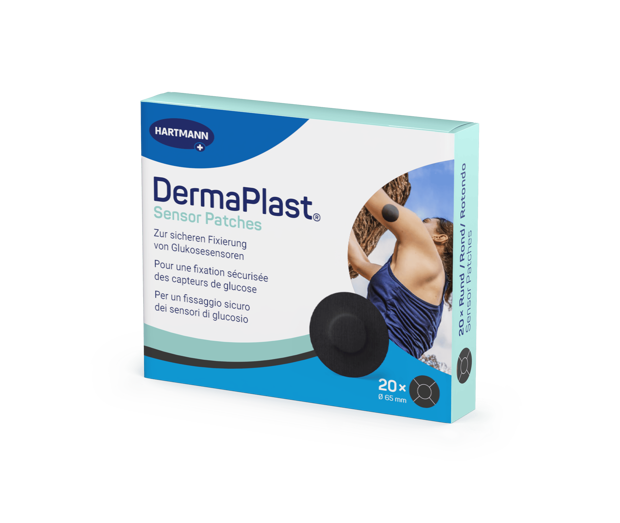 DermaPlast Sensor Patch schwarz, 29mm