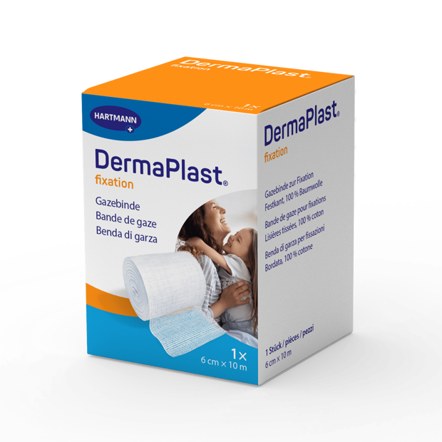 DermaPlast® Gazebinden Faltschachtel 10 m x 6 cm